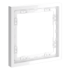Рамка пластиковая VOLTUM S70 на 1 пост, (белый глянцевый)