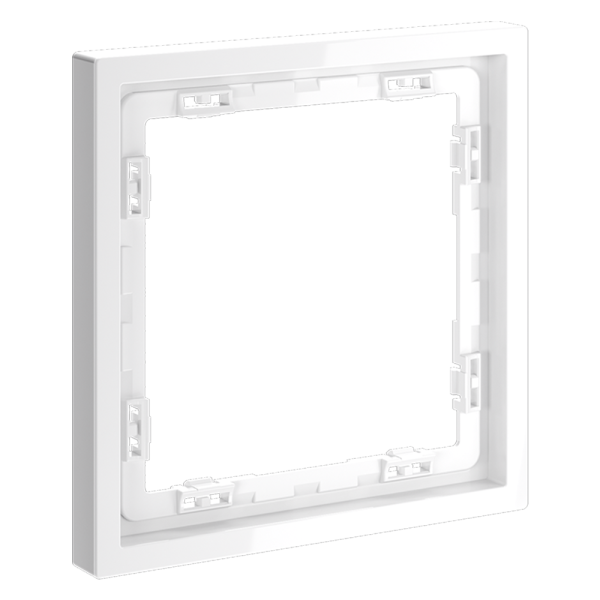 Рамка пластиковая VOLTUM S70 на 1 пост, (белый глянцевый)