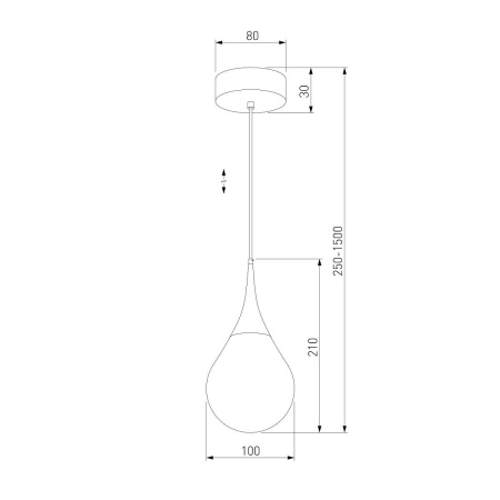 Подвесной светодиодный светильник Eurosvet Adour 50256/1 LED золото