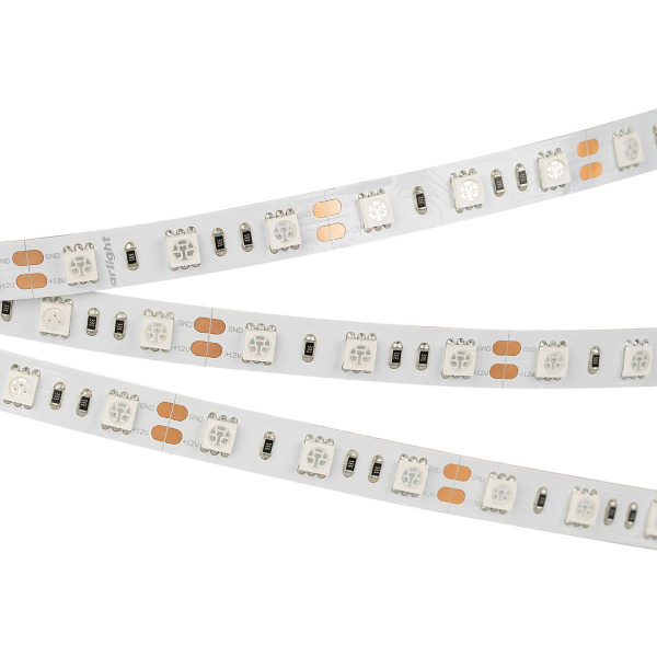 Светодиодная лента Arlight 4W/m 60Led/m 5060SMD желтый 5M RT-B60-10mm 24V Yellow 008816(2)