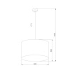 Подвесная люстра TK Lighting 6173 Tercino Blue