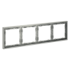 Рамка пластиковая VOLTUM S70 на 4 поста, (сталь)