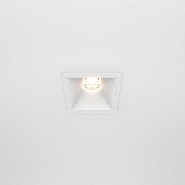 Встраиваемый светильник Maytoni Alfa LED DL043-01-10W3K-SQ-W