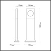 Уличный светодиодный светильник Odeon Light Nature Como 6653/10GA