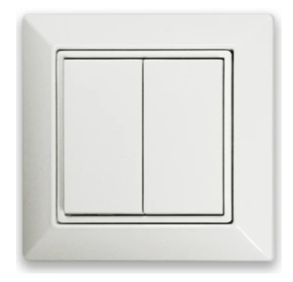 Выключатель ARDITI Double Rocker, White