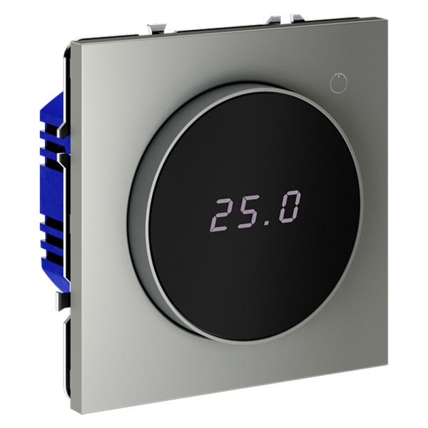 Терморегулятор электронный VOLTUM S70 с индикацией и датчиком, для теплого пола, (сталь)