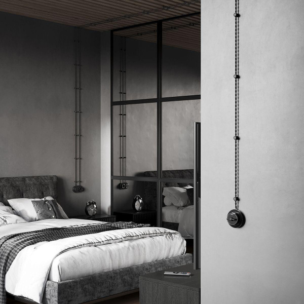 Изолятор Werkel Vintage черный матовый (100шт) W6433408 4690389202834