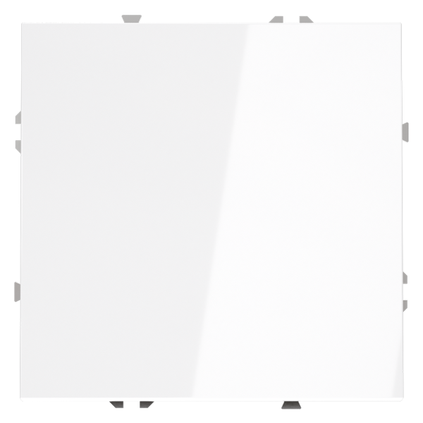 Проходной переключатель встраиваемый VOLTUM S70 одноклавишный 10А, (белый глянцевый)