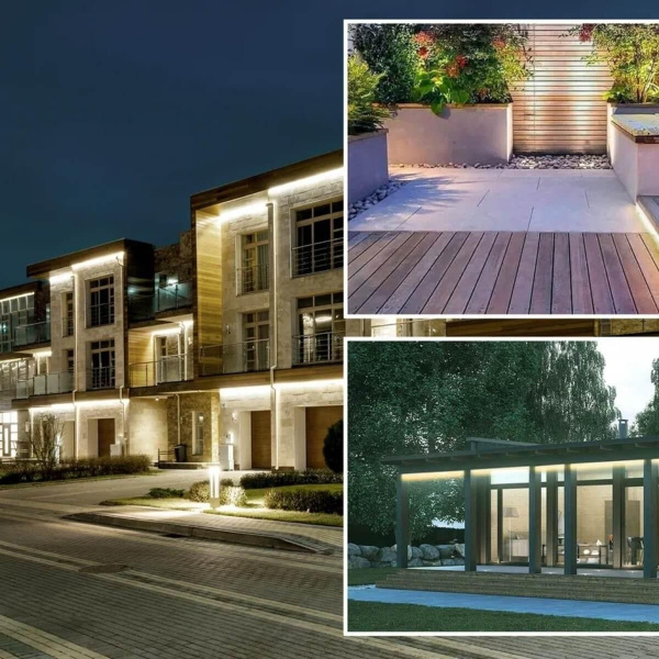 Светодиодная влагозащищенная лента OGM 5W/m 60LED/m 2835SMD теплый белый 50M O17-01