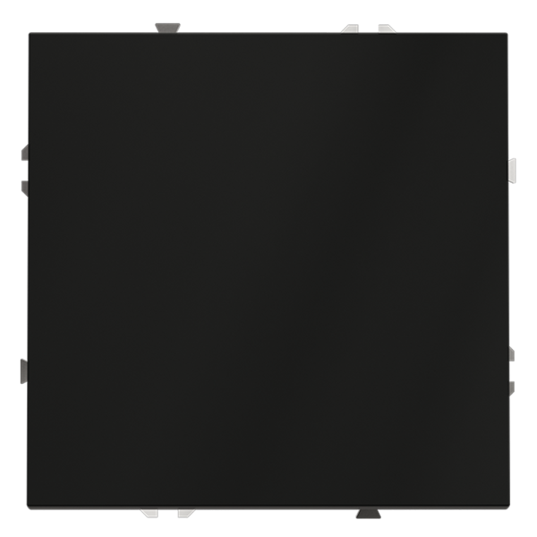 Перекрестный переключатель встраиваемый VOLTUM S70 одноклавишный 10А, (черный матовый)