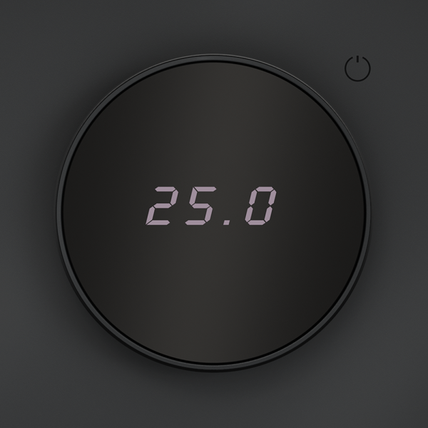 Терморегулятор электронный VOLTUM S70 с индикацией и датчиком, для теплого пола, (графит)