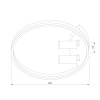 Потолочная светодиодная люстра Eurosvet Luminari 90247/3 черный / золото