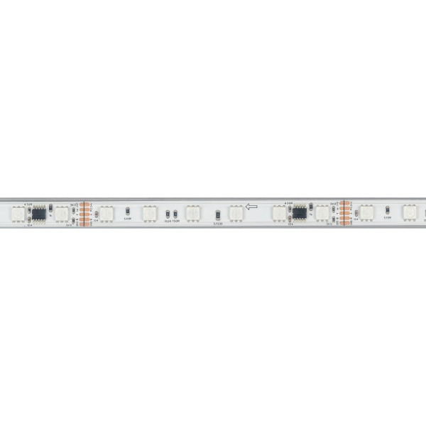 Светодиодная лента герметичная Arlight 14W/m 60LED/m 5060SMD разноцветный 5М DMX-PS-B60-12mm 24V 039182