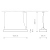 Подвесной светильник Nowodvorski Soft Led 90x20 7545