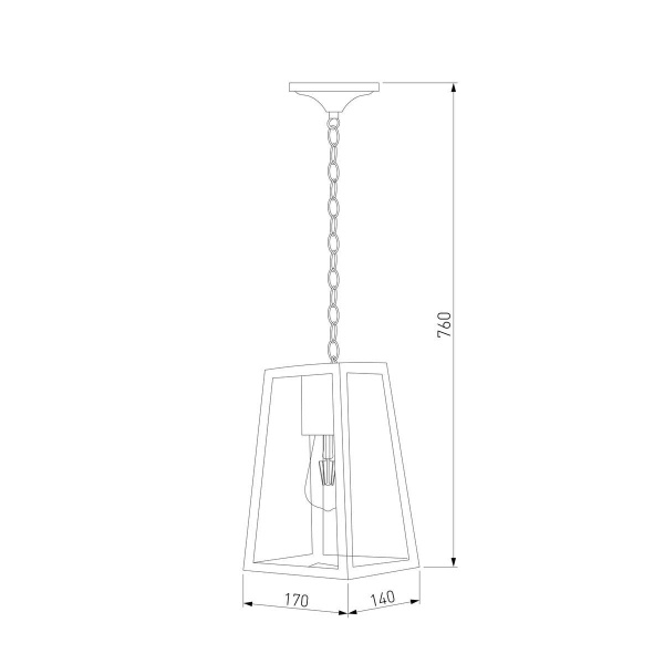 Уличный подвесной светильник Elektrostandard Germes 35152/H a058805