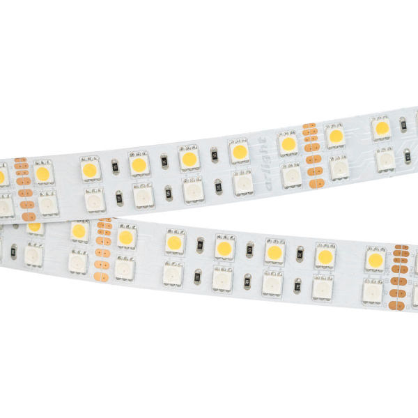 Светодиодная лента Arlight 32W/m 144Led/m 5060SMD разноцветный/теплый белый 5M RT-B144-19mm 24V RGBW-Warm 012327(3)
