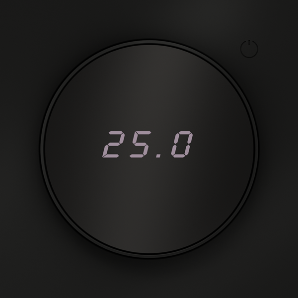 Терморегулятор электронный VOLTUM S70 с индикацией и датчиком, для теплого пола, (черный матовый)