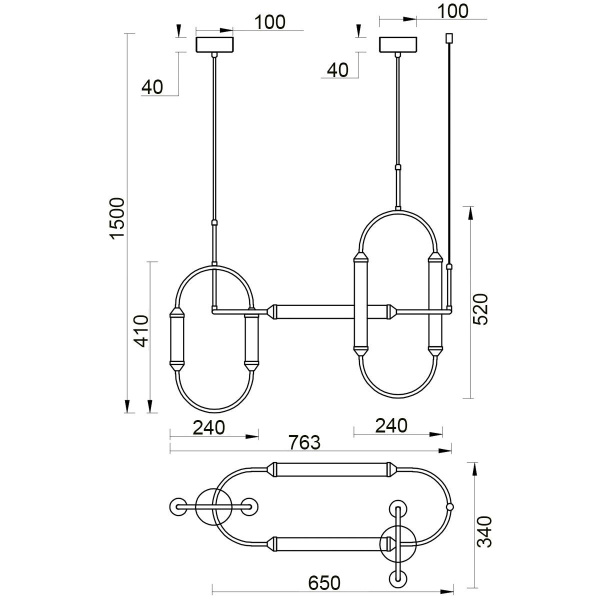 Подвесной светильник Vele Luce Capsula VL7294P03