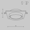 Встраиваемый светильник Maytoni Hoop DL086-GX53-SQ-B