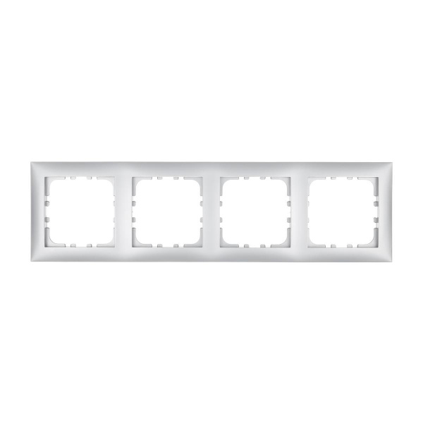 Рамка LK Studio 4-постовая (серебристый металлик) LK60 864403-1