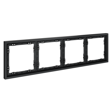 Рамка пластиковая VOLTUM S70 на 4 поста, (графит)