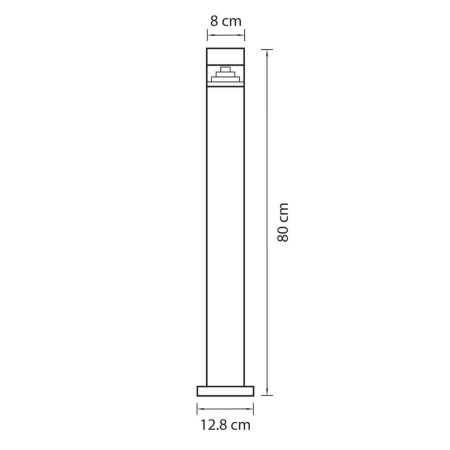 Уличный светодиодный светильник Lightstar Raggio 377707