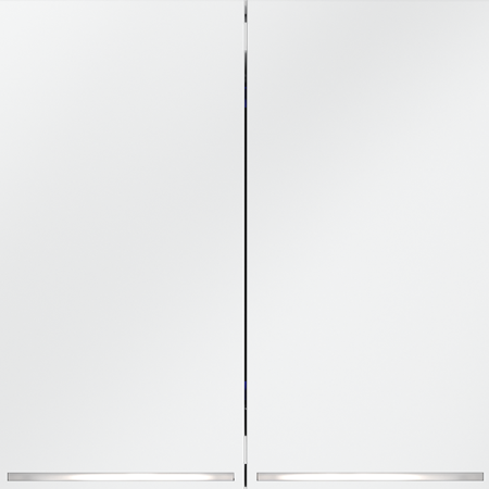 Выключатель встраиваемый VOLTUM S70 двухклавишный с подсветкой 10А, (белый матовый)