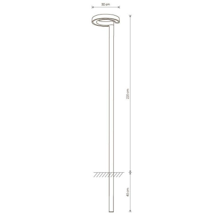 Садово-парковый светодиодный светильник Nowodvorski Pole Led 9185