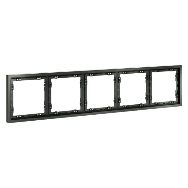 Рамка пластиковая VOLTUM S70 на 5 постов, (титан)