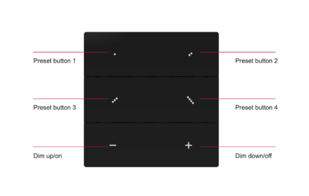 Выключатель Vlinca VBA-RCS6 (Black, 6 button, CR2430)