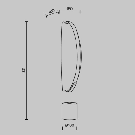 Настольная лампа Maytoni Breeze MOD281TL-L15BS3K