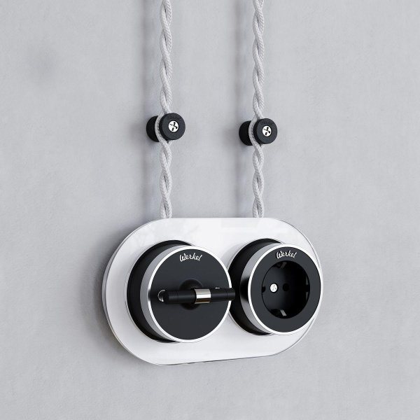 Изолятор Werkel Vintage черный матовый (100шт) W6433408 4690389202834